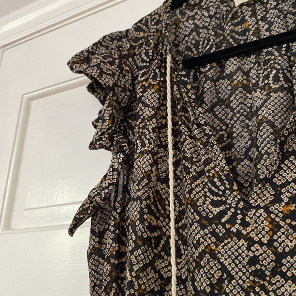 Ulla Johnson Black and Cream Floral Maxi Dress - Picture 8 of 16
